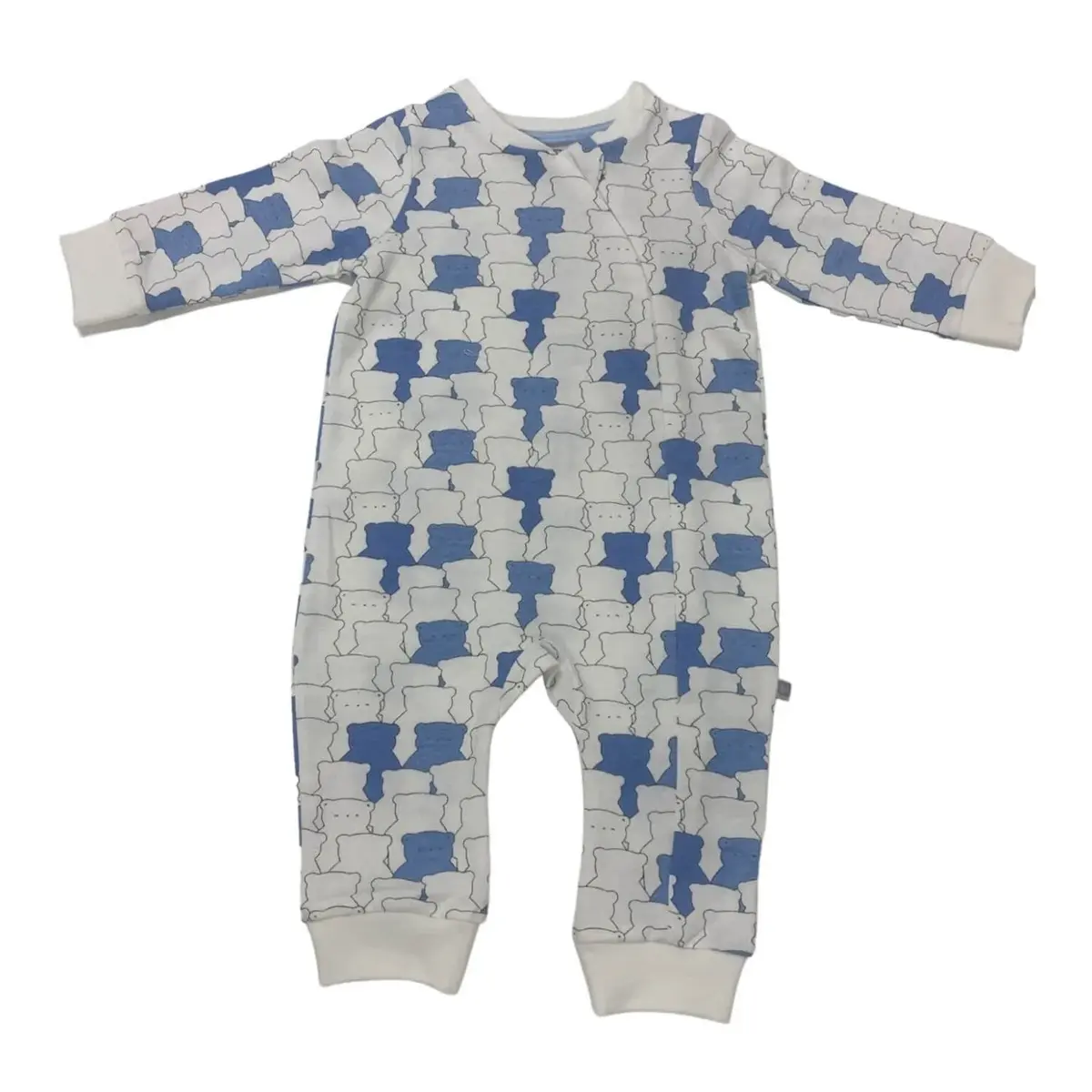 Bibaby Tulum Fermuarlı Soft Bear Mavi Bibaby Tulum Fermuarlı Soft Bear Mavi