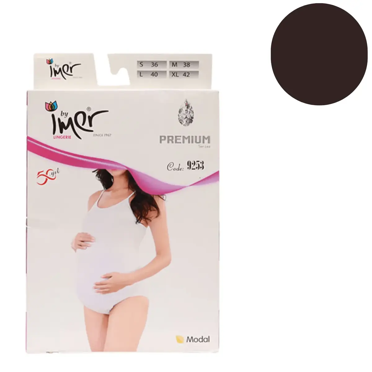 İmer Hamile Çıtçıtlı Body Siyah 4/Xl