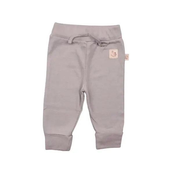 Mini Damla Pantolon Patiksiz Armalı Gri Melanj