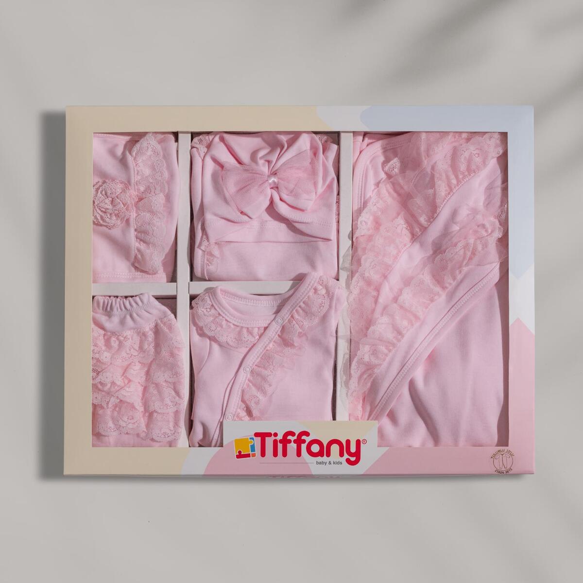 Tiffany Hastane Çıkışı 10lu Güpürlü Basic Theme Pembe