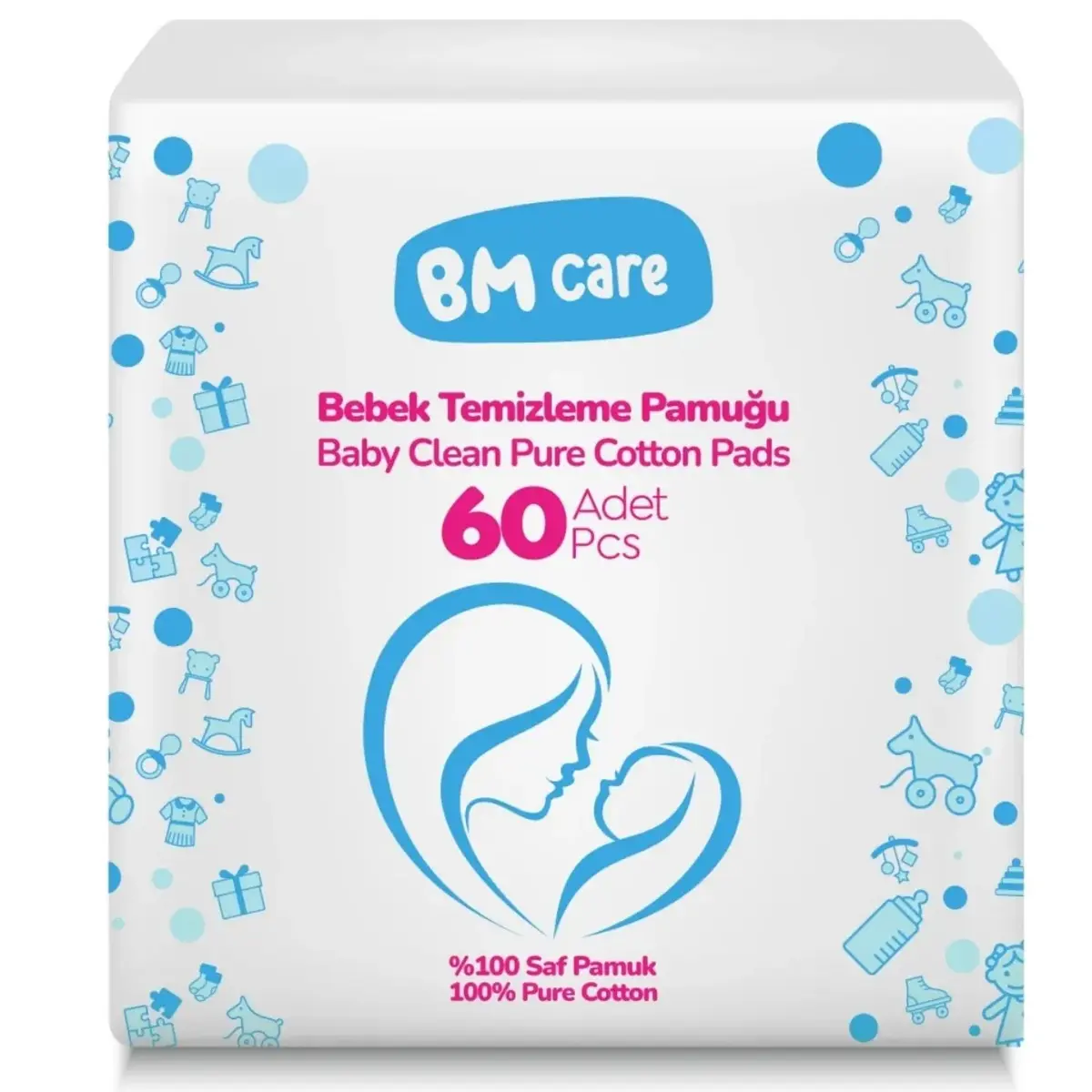 BM Care Temizleme Pamuğu 60lı x24