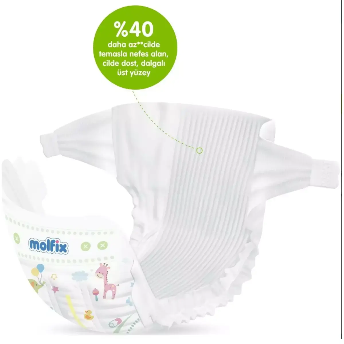 Molfix Pure&Soft Bebek Bezi 4 Beden Maxi 86Lı Ultra Avantaj Paketi