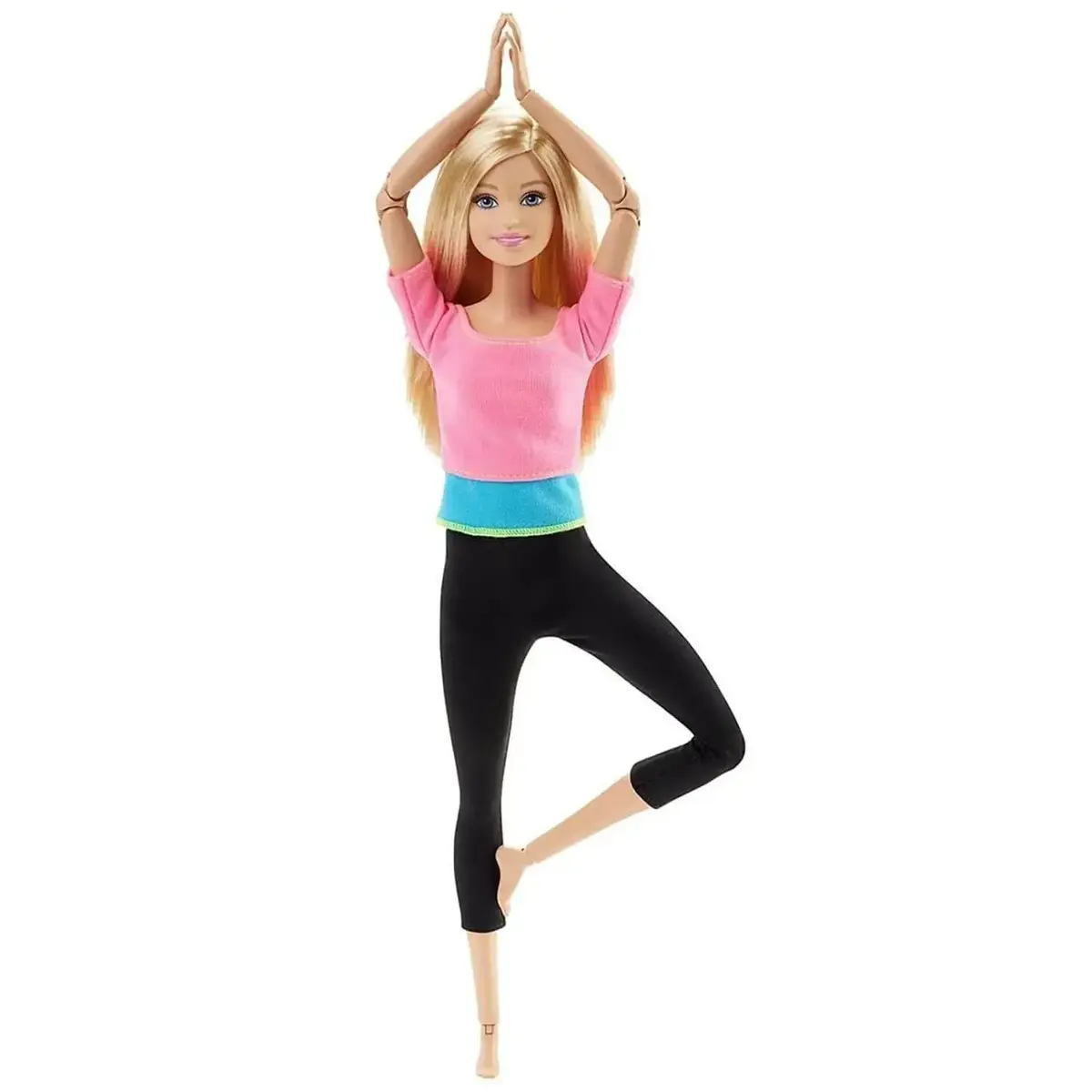 Barbie Sonsuz Hareket Bebeği Sarışın Siyah Taytlı