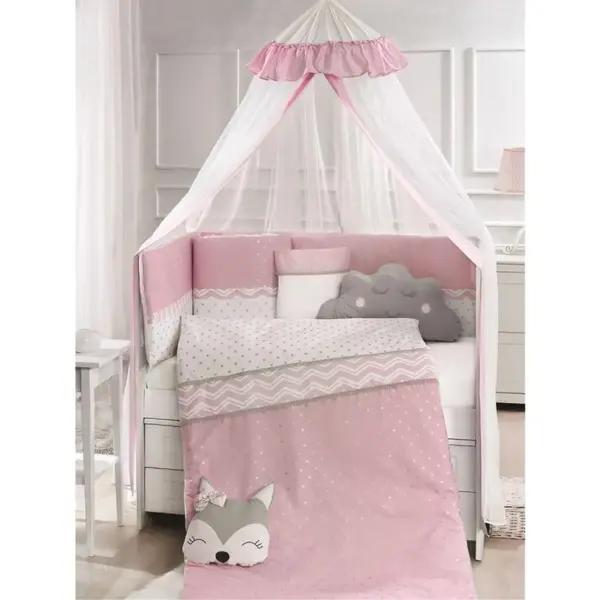 Momishop Fox Uyku Seti Pop Coll. 75x130 Pembe