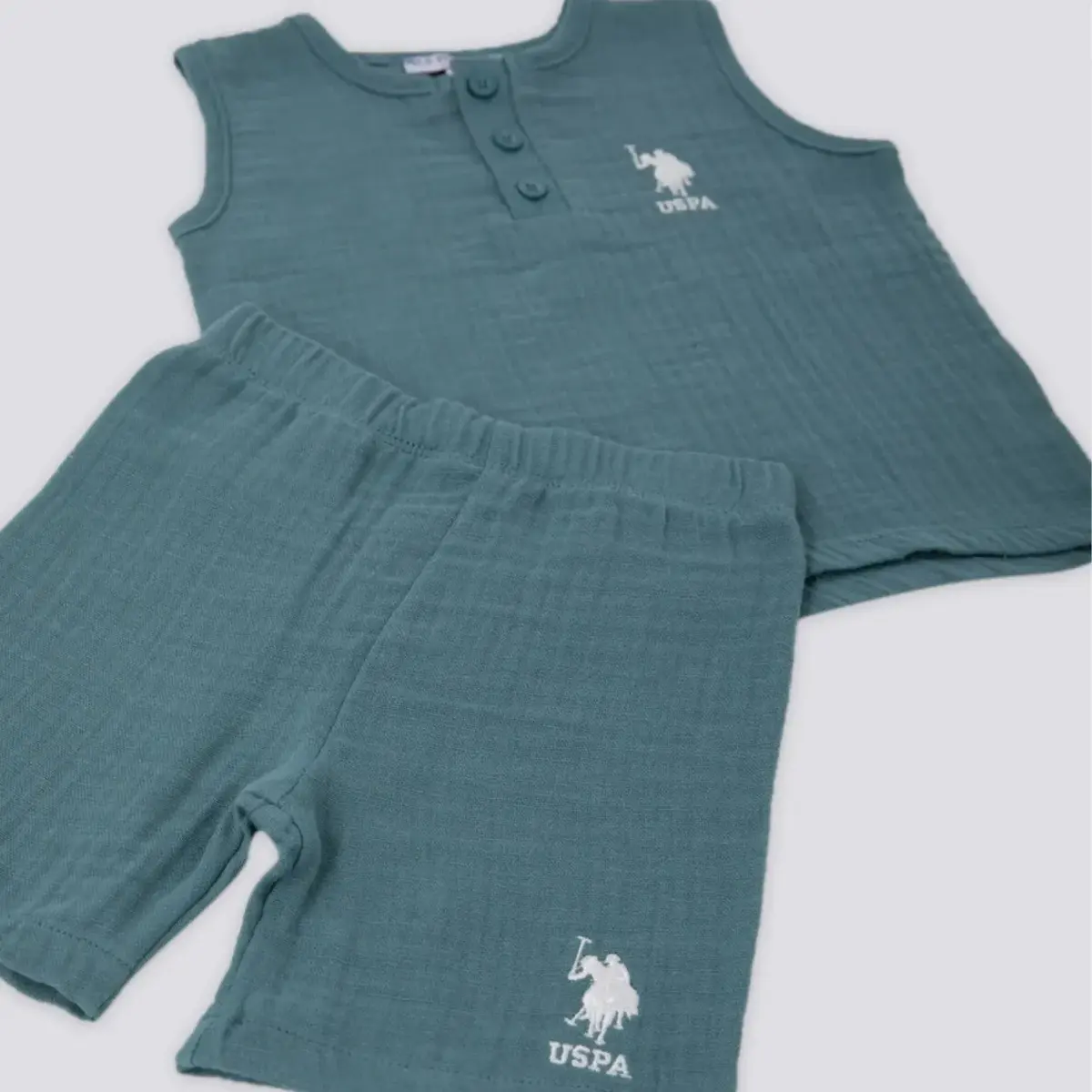 U.S. Polo 2li Takım T-Shirt Pastel Yeşili