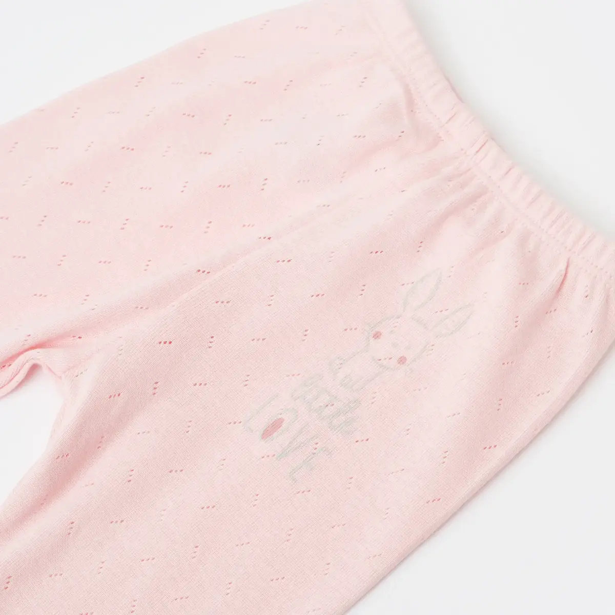 Bibaby Pantolon Patikli Little Rabbit Love Pembe