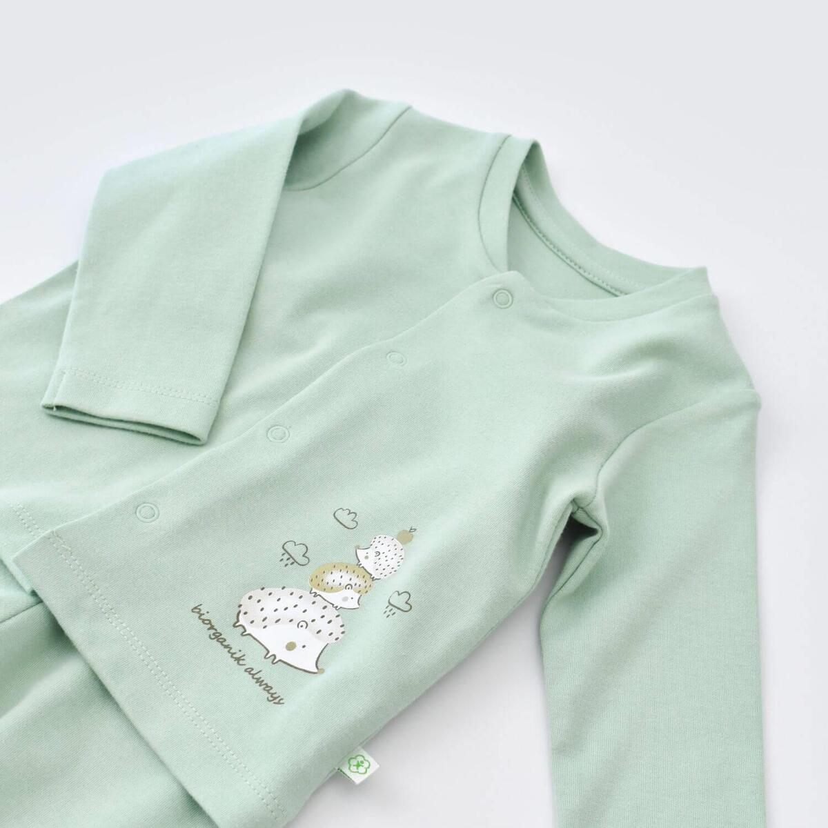 Bibaby Organik Pijama Takımı Happy Always Yeşil