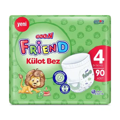 Goon Friend Külot Bez 4 Numara Jumbo 90lı