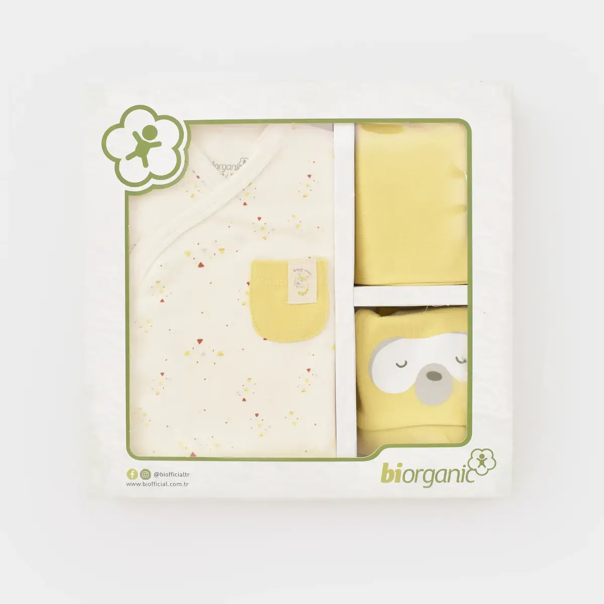 Bibaby Organik Hastane Çıkışı 5li Baby Racoon Lemon Grass Vanilla Ice