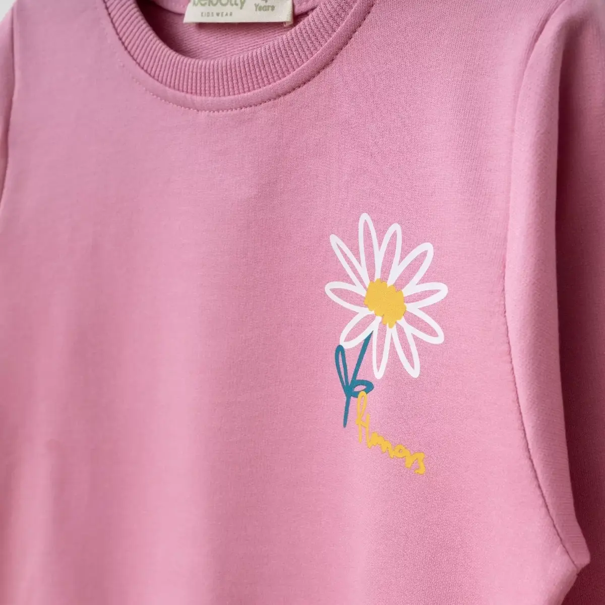Bebolly 2li Takım Papatya Baskılı Pembe
