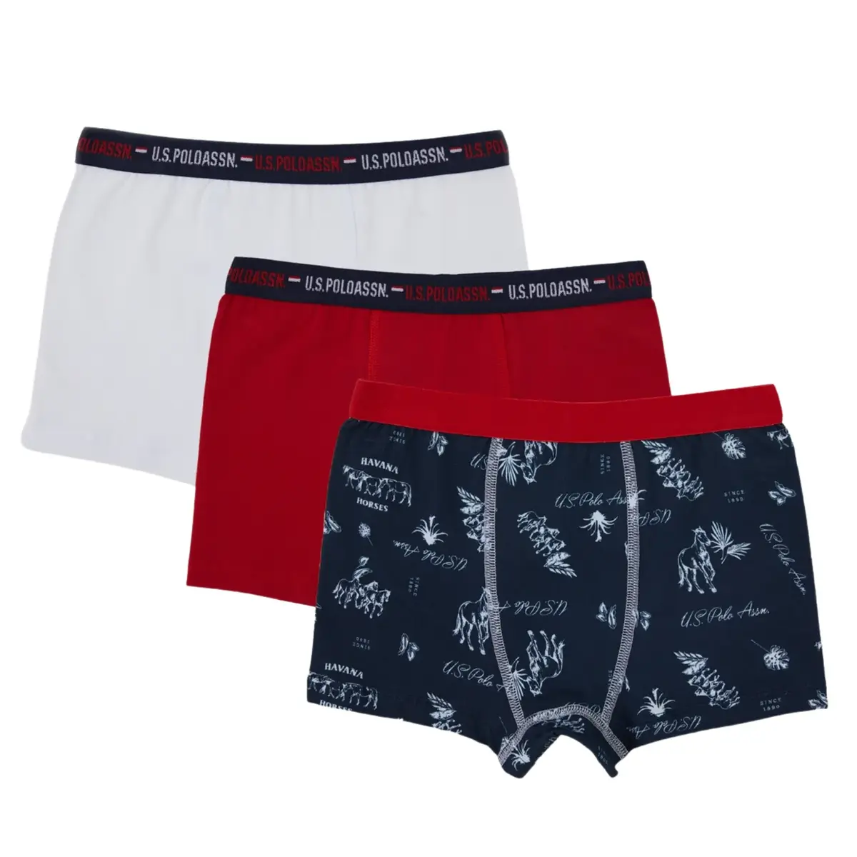 U.S. Polo Boxer 3lü Lacivert Rotasyon