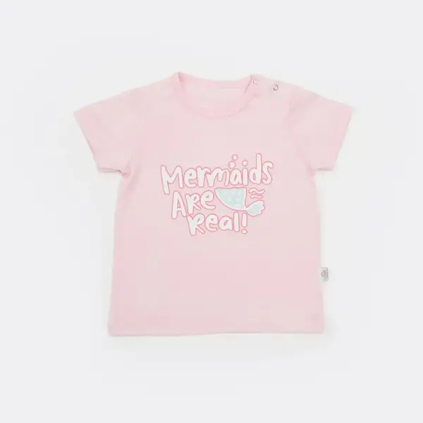 Bibaby T-Shirt Bimini The Mermaid Pembe