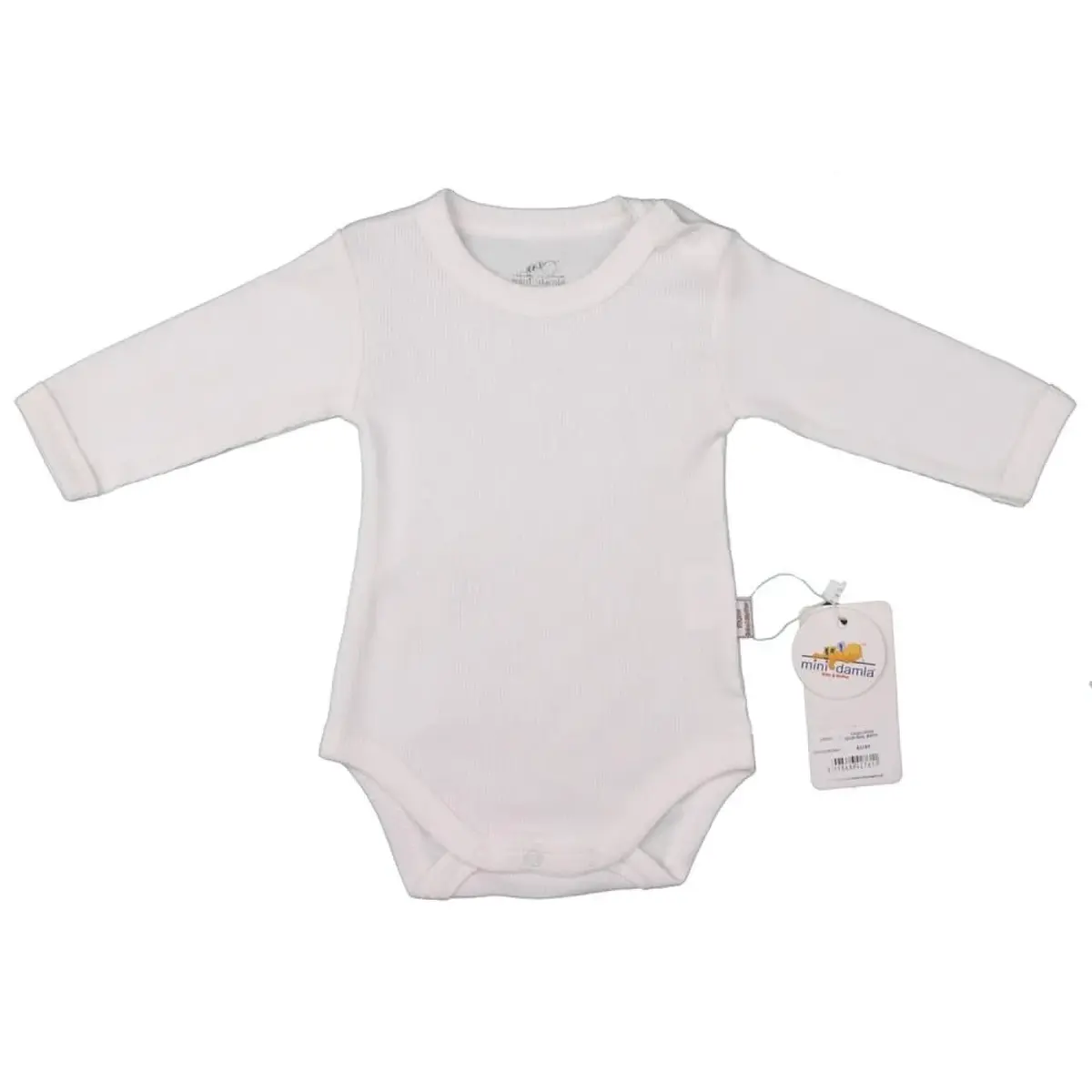 Mini Damla Body Uzun Kol Kaşkorse Ekru