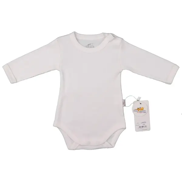 Mini Damla Body Uzun Kol Kaşkorse Ekru