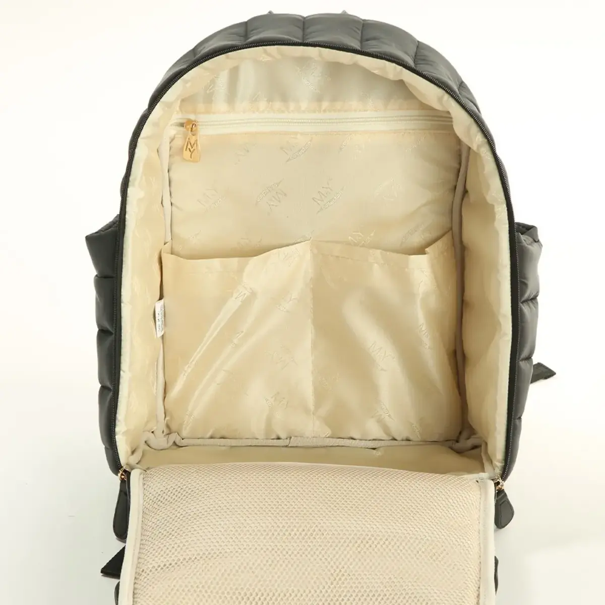 M&Y Collection Puff Deri Sırt Çantası Siyah / Black