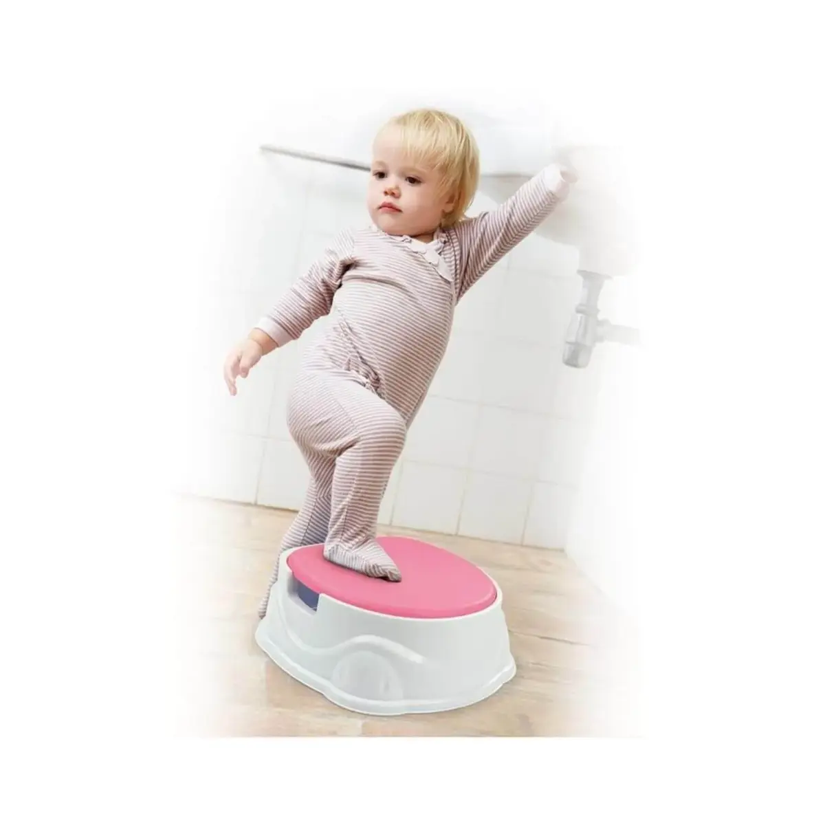 Dolu 3in1 Lazımlık Adaptör Basamak Pembe