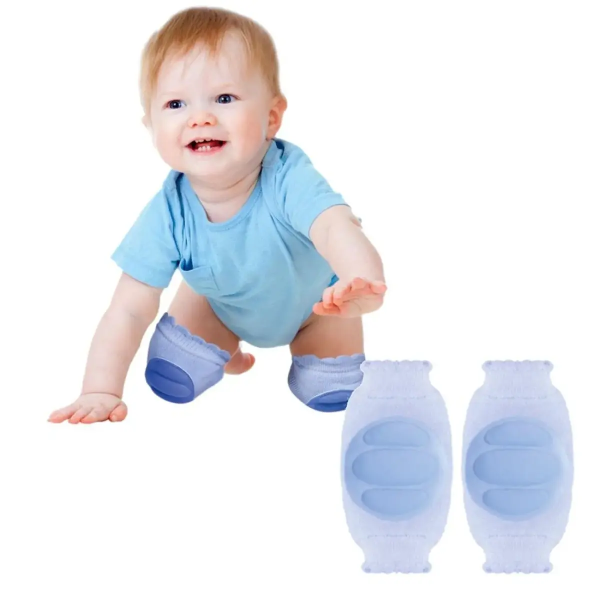 Sevi Bebe Emekleme Dizliği Mavi Sevi Bebe Emekleme Dizliği Mavi