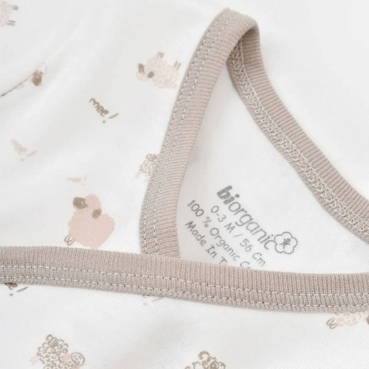 Bibaby Organik Zıbın Takımı Curly Sheep Bej