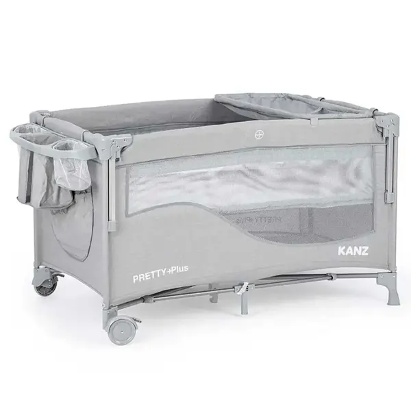 Kanz Pretty Plus Anne Yanı Park Yatak 70x120 cm Gri