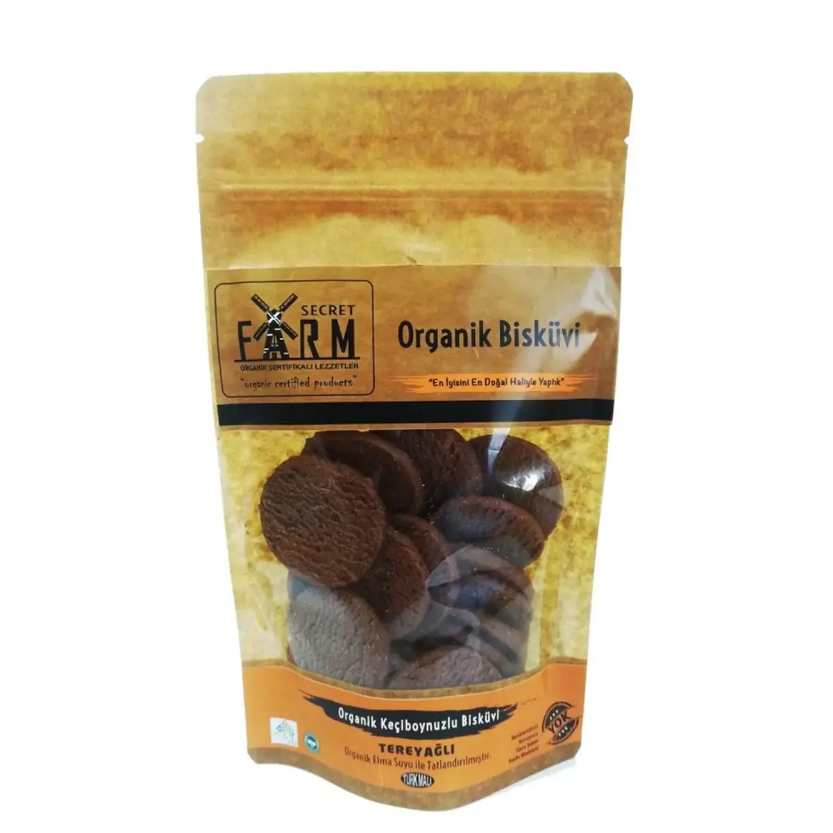 Secret Farm Organik Tereyağlı Keçiboynuzlu Bisküvi 100 gr