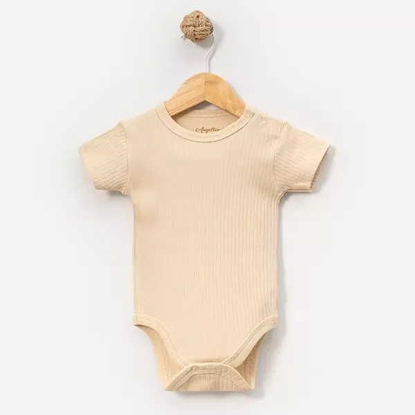 Angeltouch Body Kısa Kol Raporlu Bej