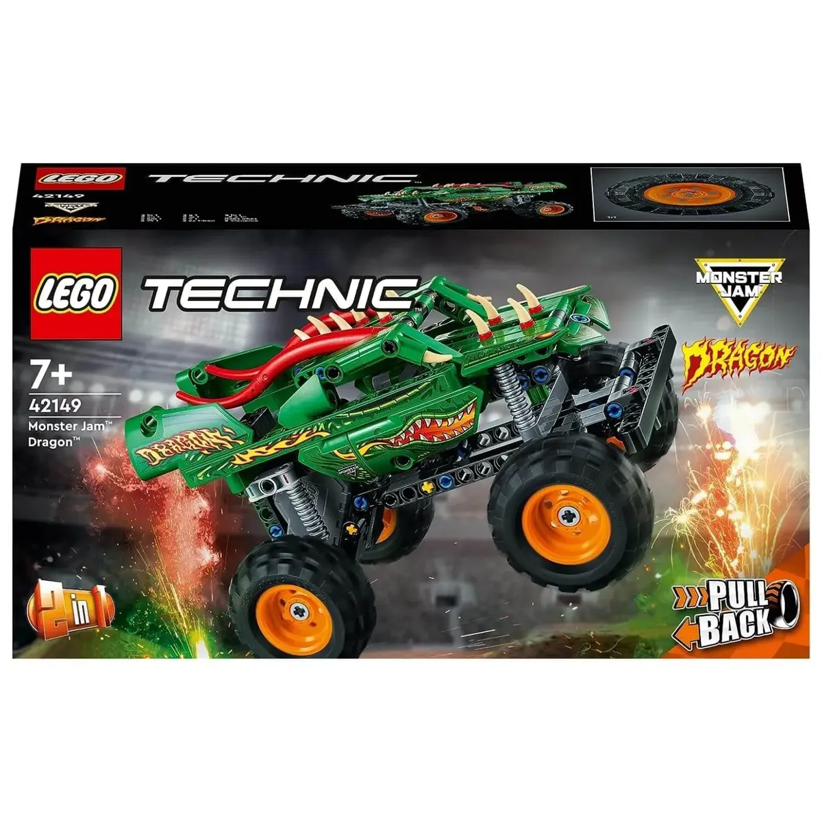 LEGO Technic Monster Jam Dragon 42149