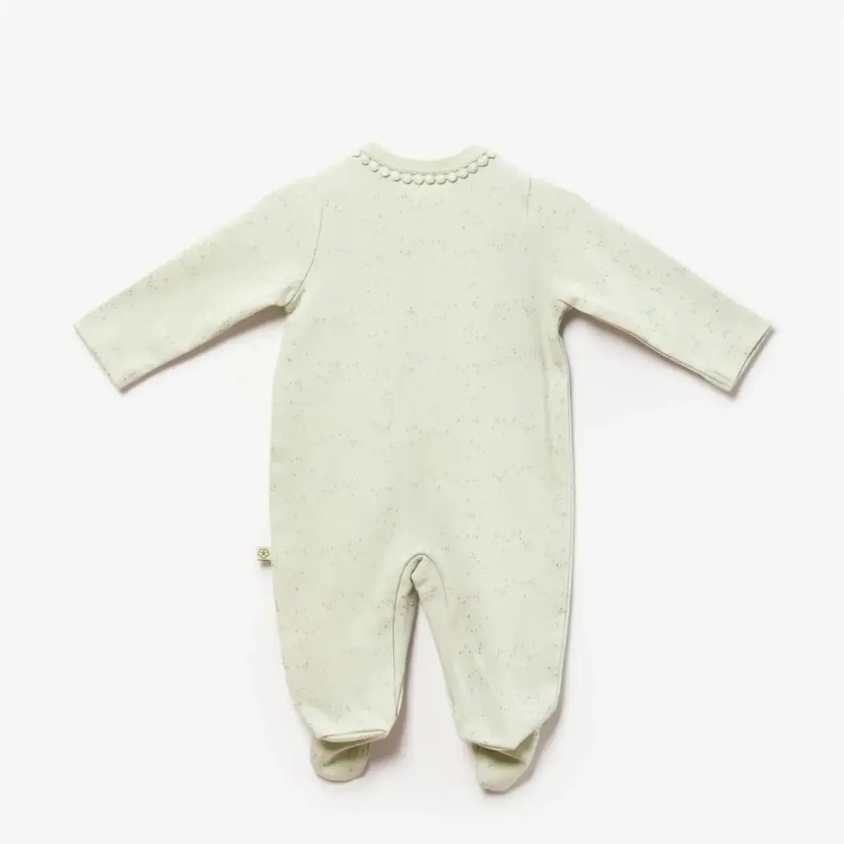 Bibaby Organik Tulum Tiny Birds Ekru - Yeşil