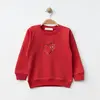 Bebolly Sweatshirt Kalp Baskılı Kırmızı