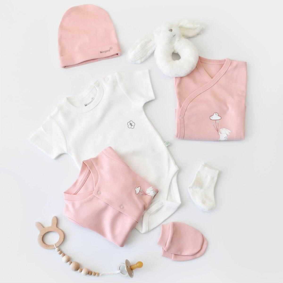 Bibaby Organik Hastane Çıkışı 10lu Live Color Rabbit Somon