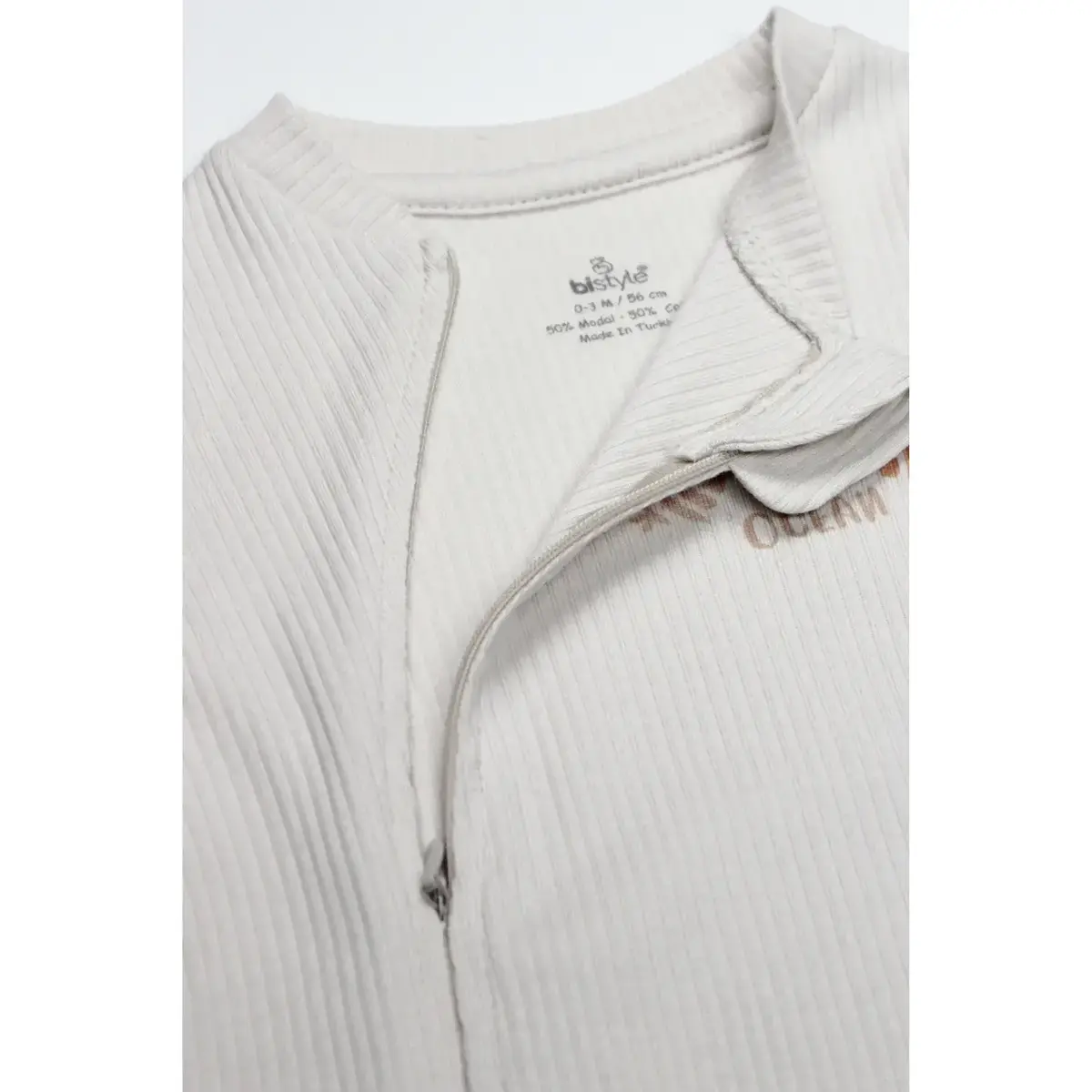 Bistyle Tulum Fermuarlı Modal The Ocean Bej