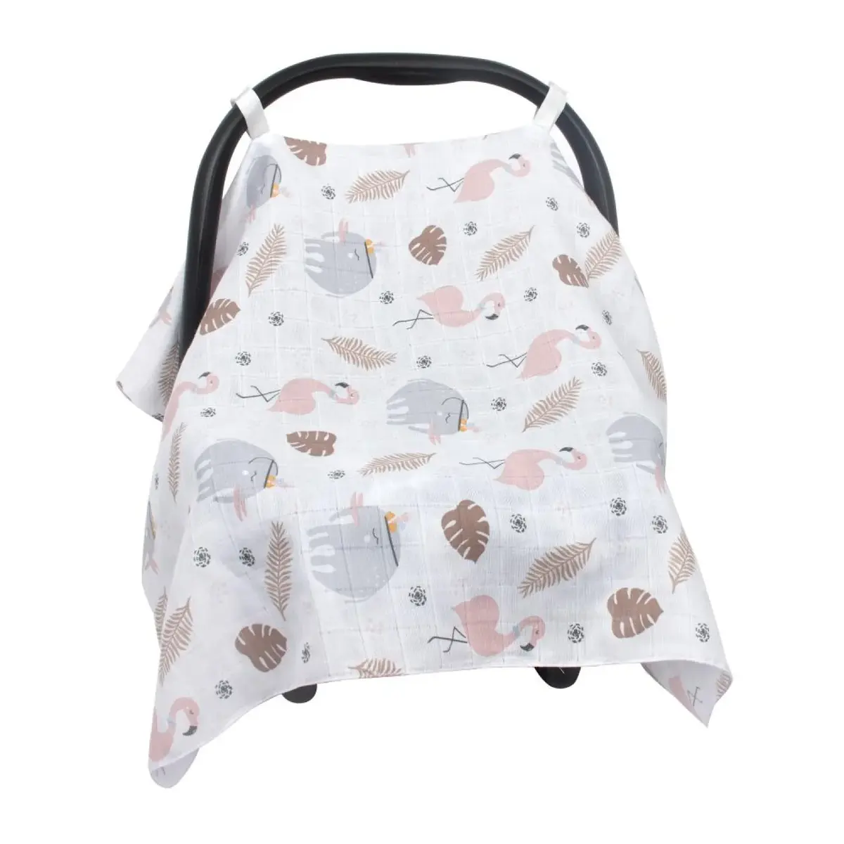 Sevi Bebe Müslin Anakucağı Örtüsü Flamingo