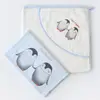 Bibaby Havlu Takımı Müslin Bambu Happy Together Mavi