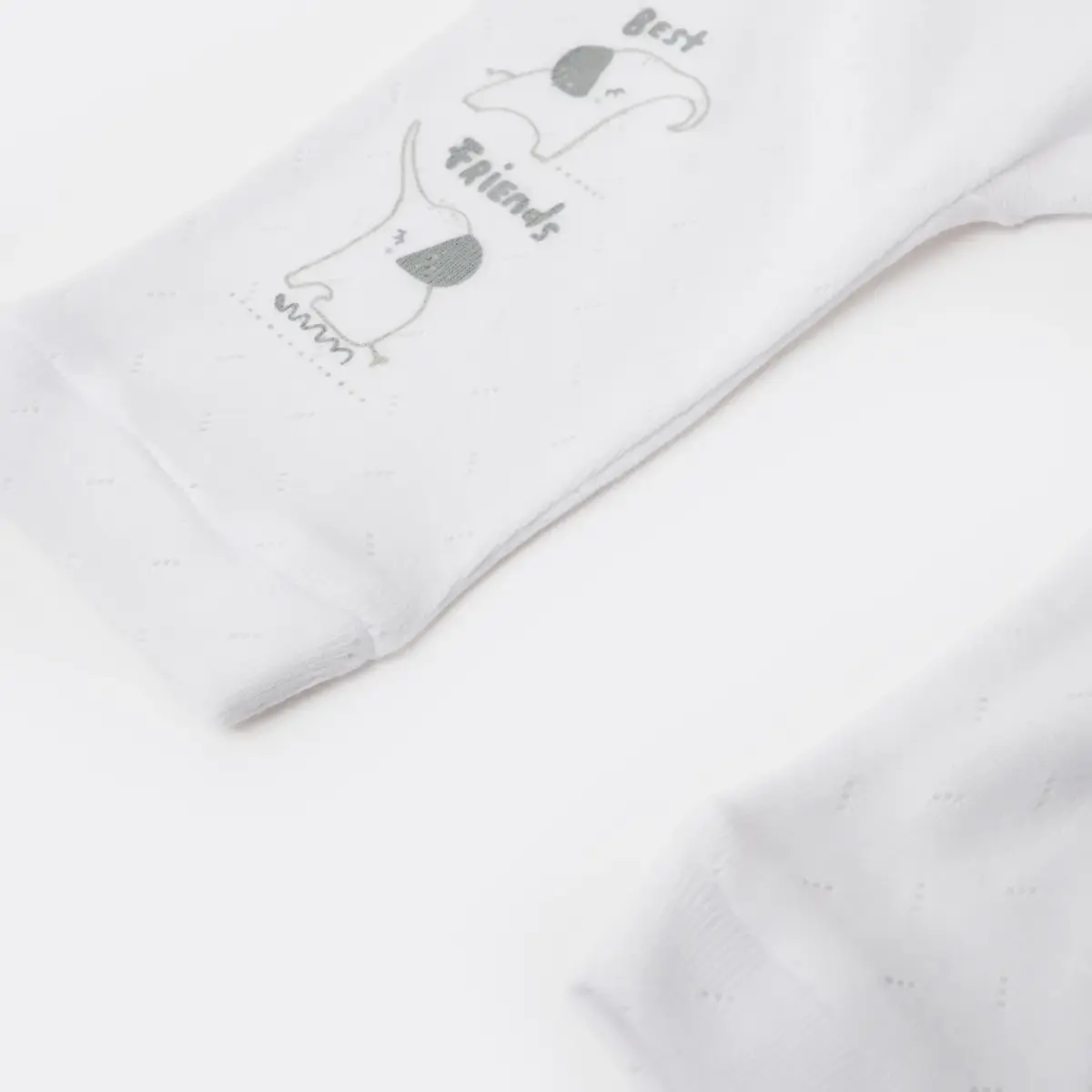 Bibaby Pantolon Patiksiz Best Friends Beyaz