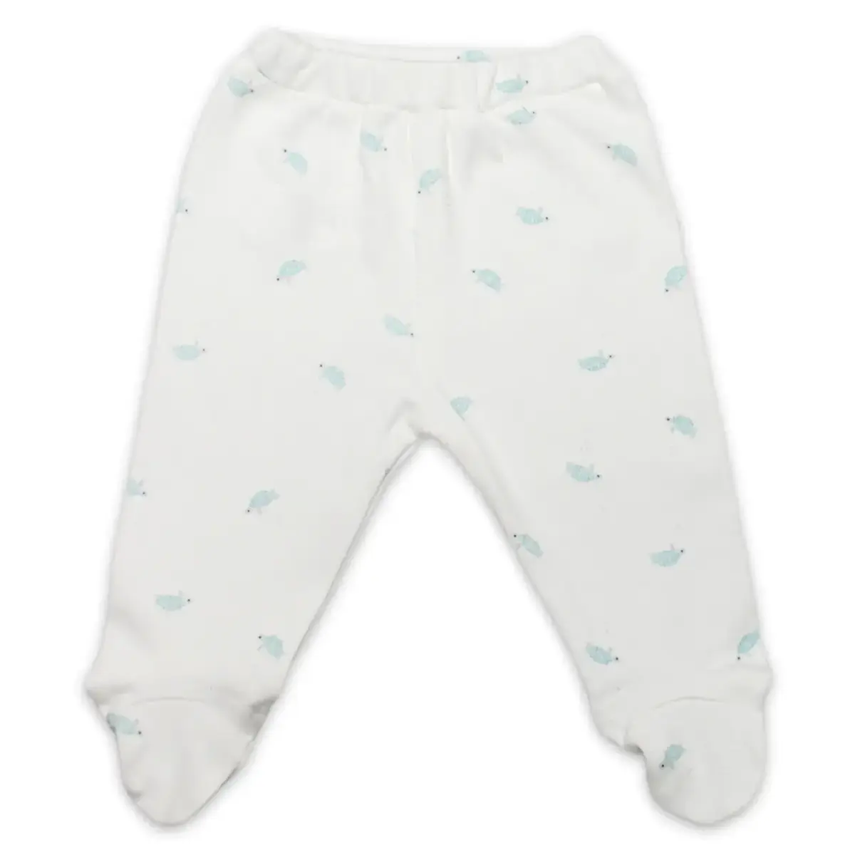 Bistyle Pantolon Patikli Hello World Mint - Ekru