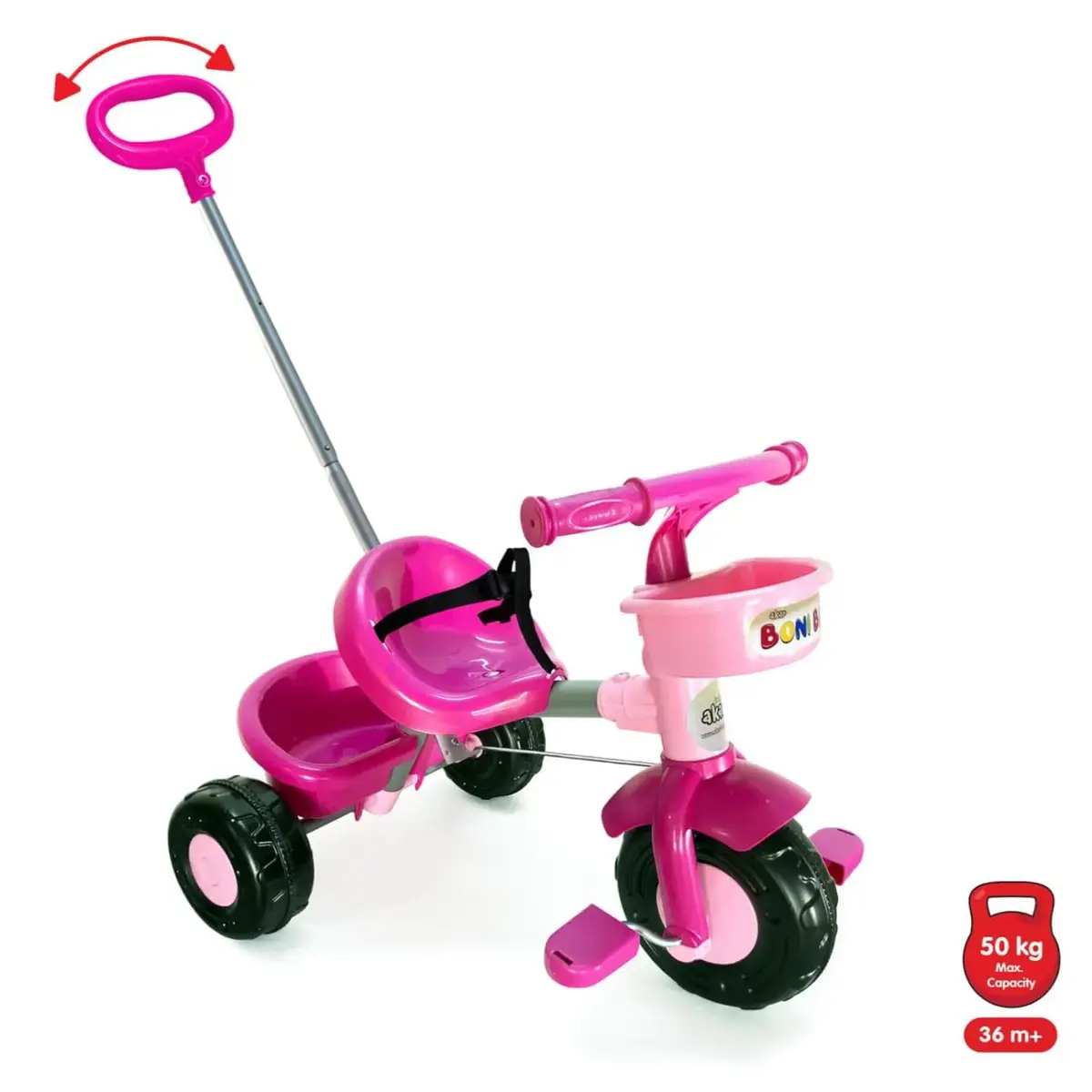 Boni Bike Ebeveyn Kontrollü Bisiklet Pembe Boni Bike Ebeveyn Kontrollü Bisiklet Pembe
