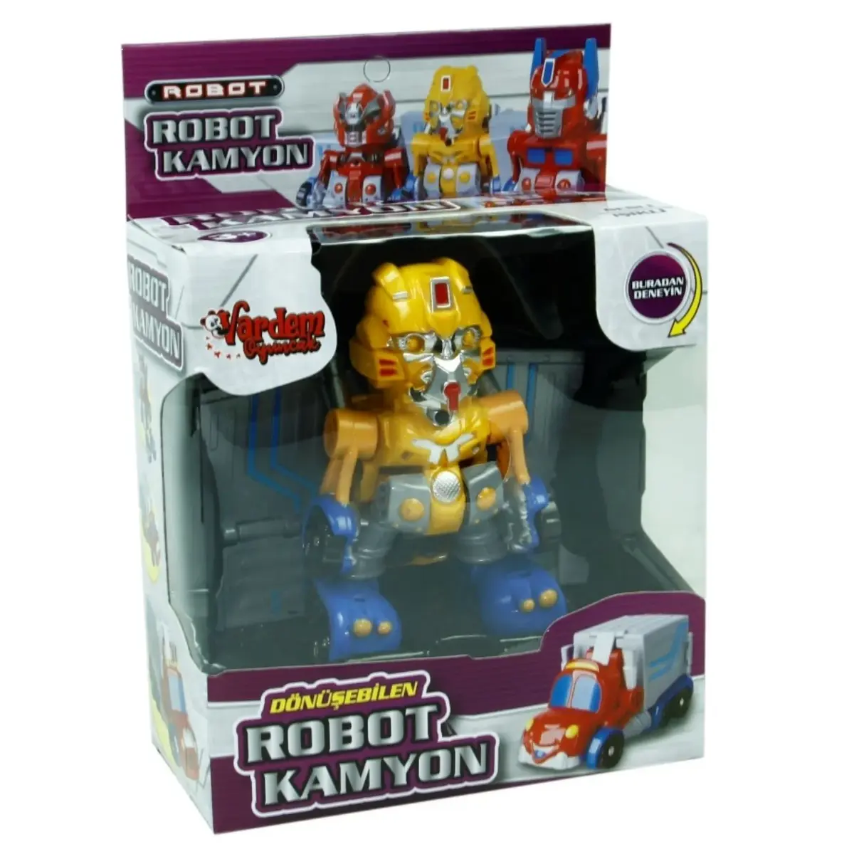 Vardem Kutulu Dönüşebilen Mini Robot Kamyon