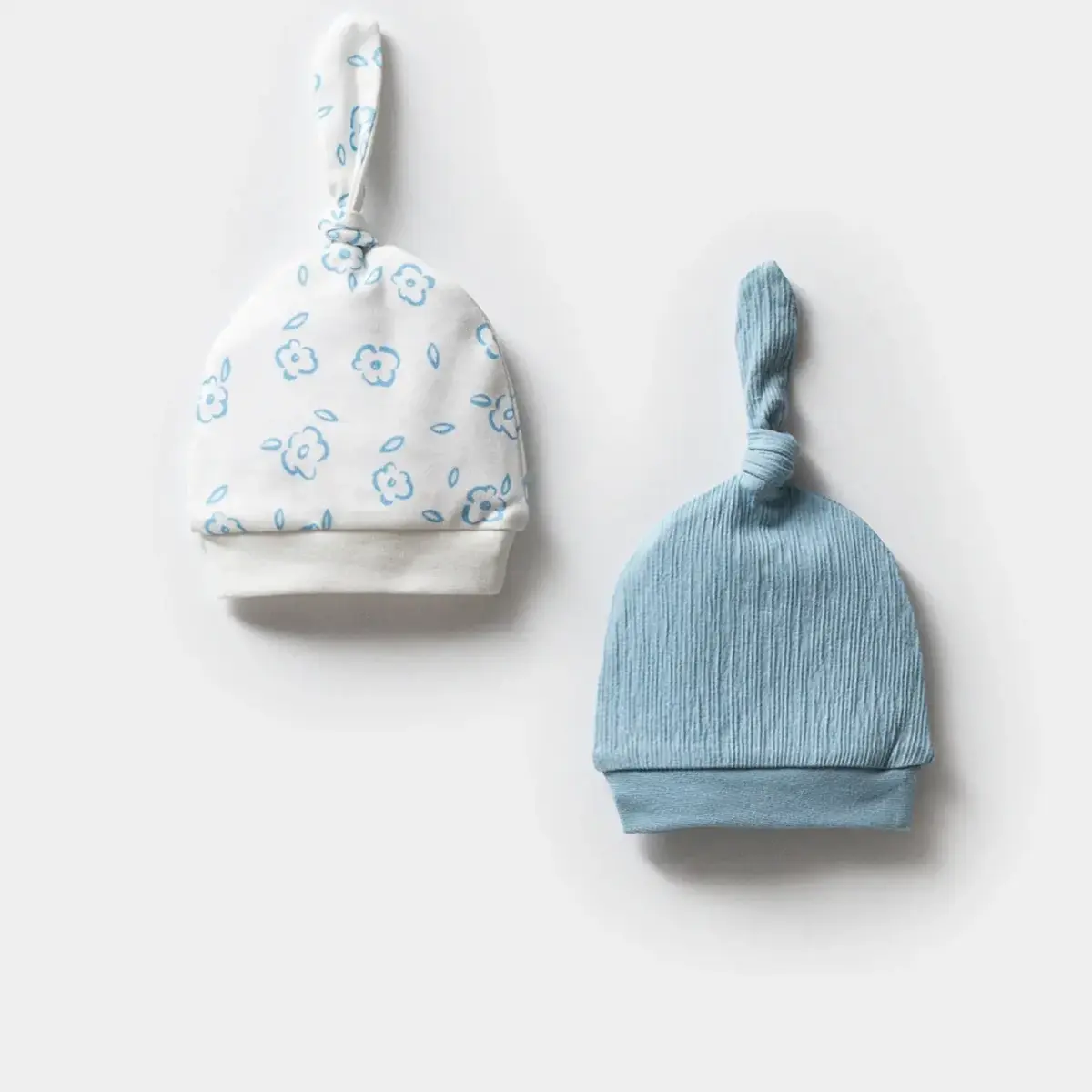 Moi Noi Şapka 2li Bağcıklı Mavi