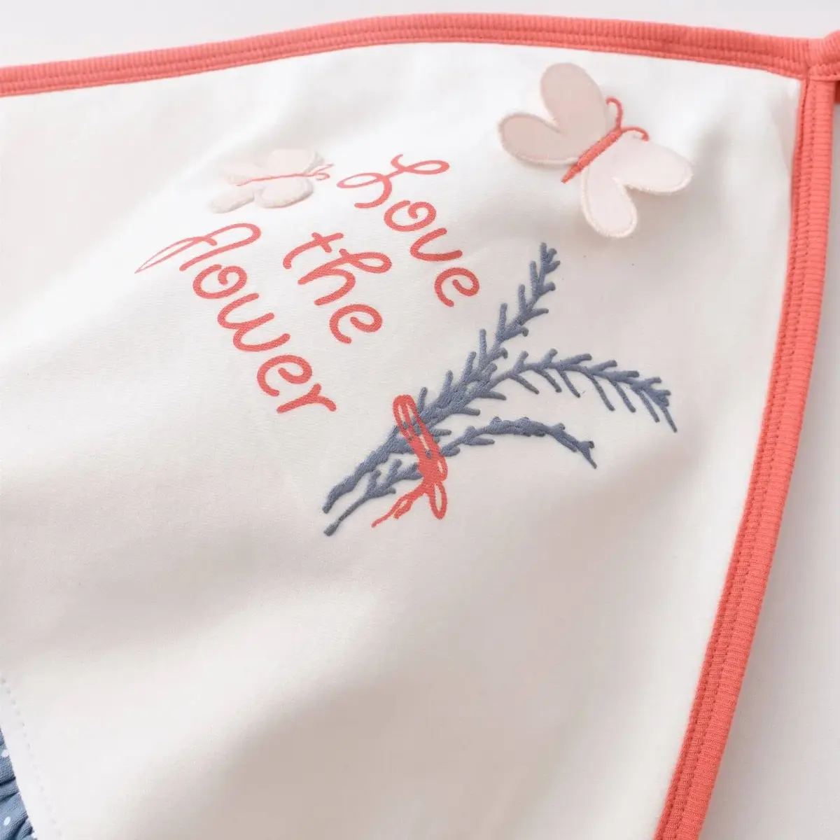 Bibaby Organik Havlu Wild Flowers Coral
