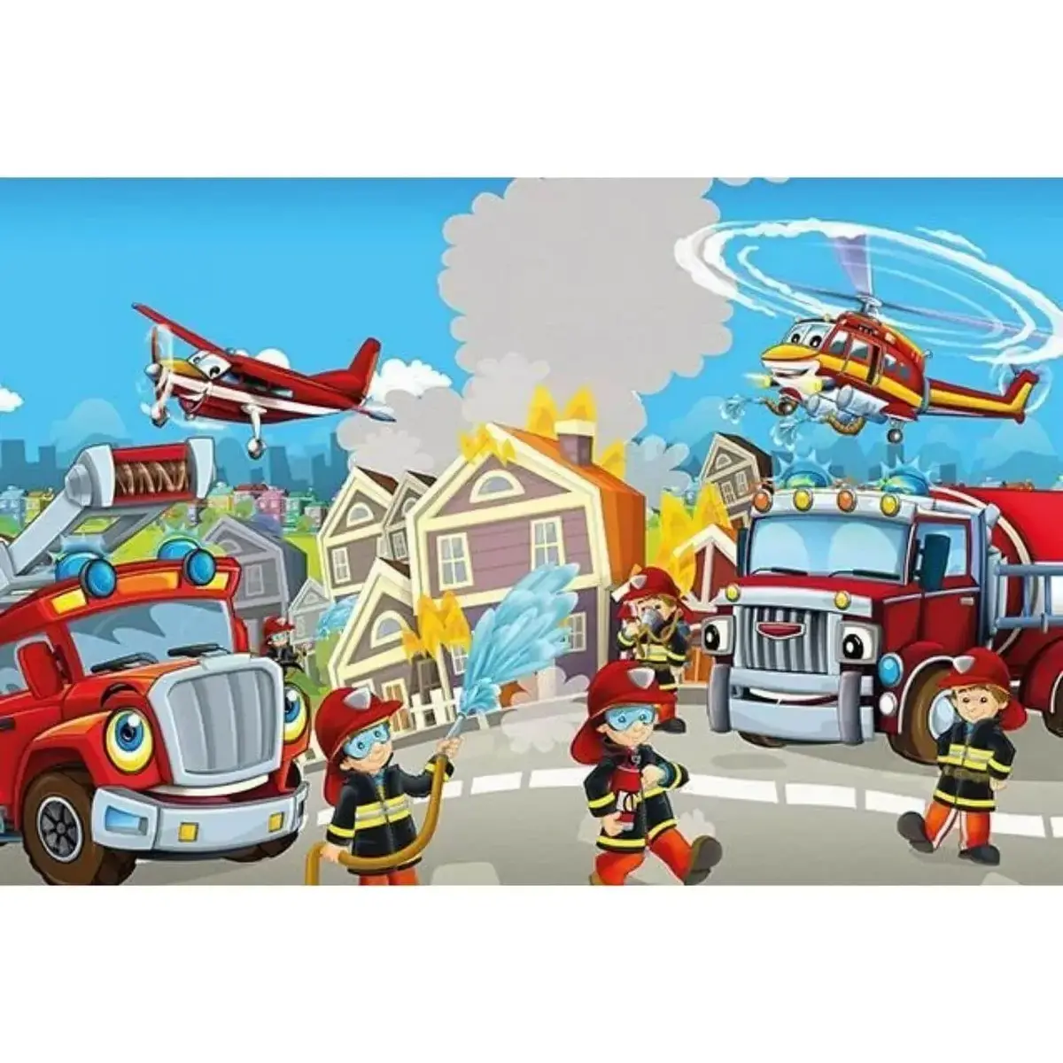 Art Kids Kahraman İtfaiyeciler Ahşap Puzzle 50 Parça