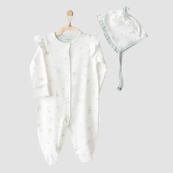 Andy Wawa Tulum Şapka Takım Love Family Ekru