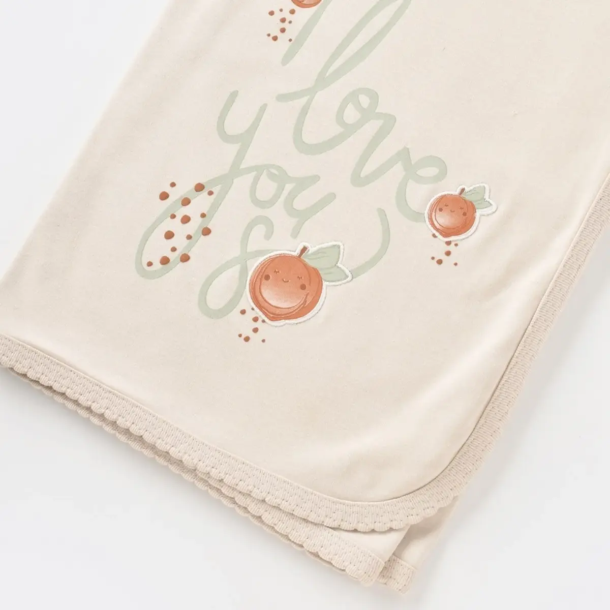 Bibaby Organik Battaniye Summer Fruit Light Cream