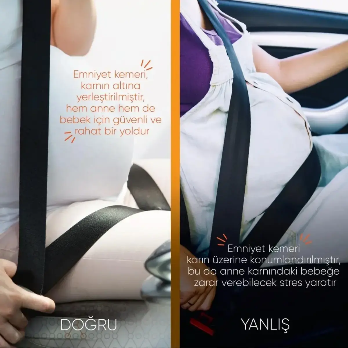 Gezenbebe Hamilelik Emniyet Kemeri Ayarlayıcısı