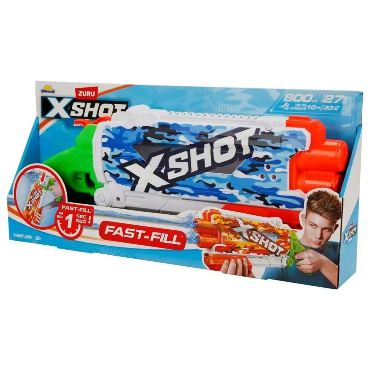 X-Shot Water Su Tabancası Pump Actıon Fast-Fıll Skıns 800Ml