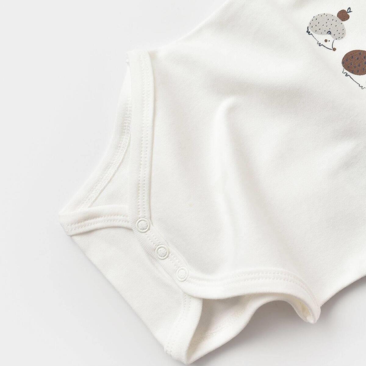 Bibaby Body Kısa Kol Summer Special Ekru