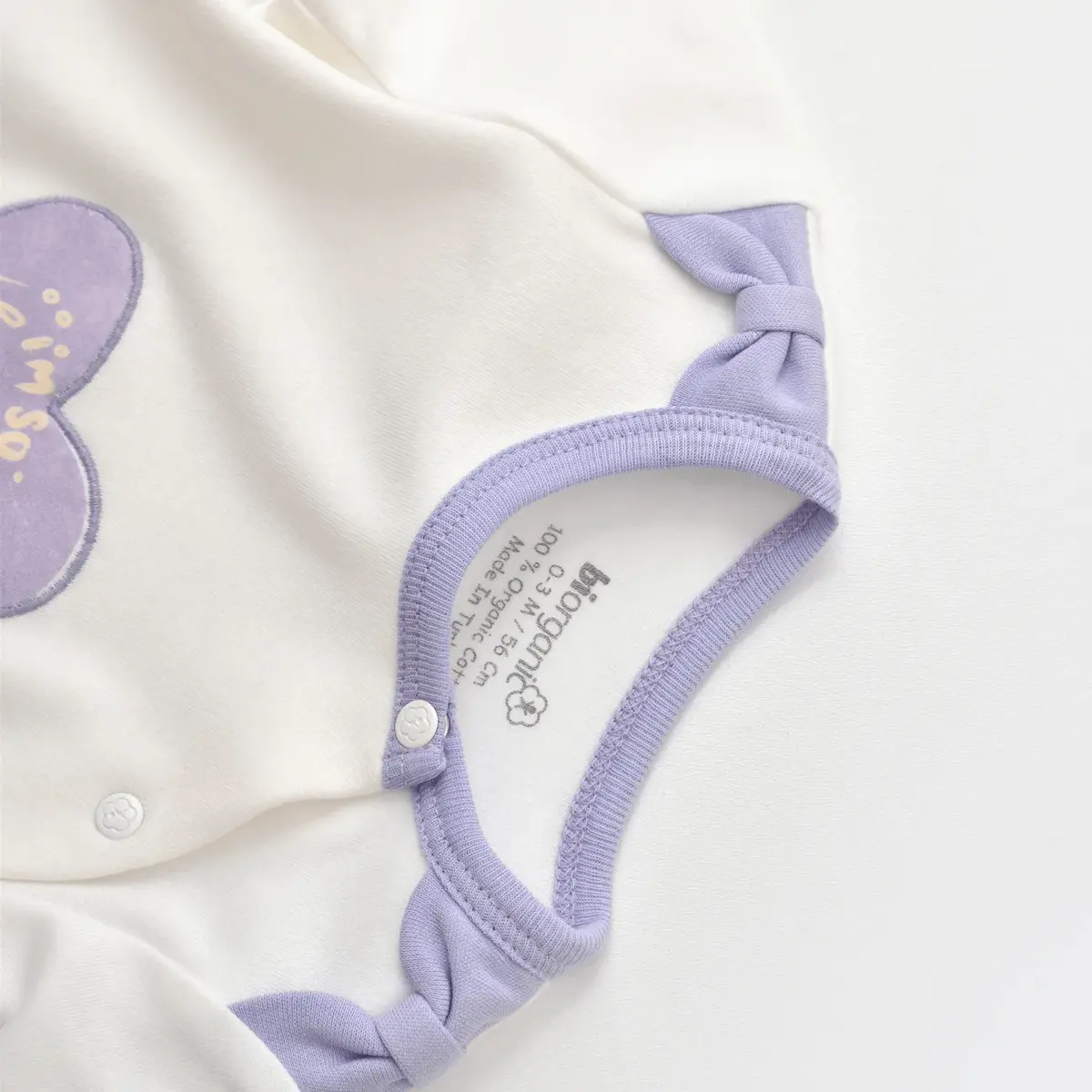 Bibaby Organik Tulum Love You Baby Lavender