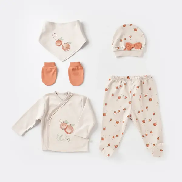 Bibaby Organik Hastane Çıkışı 5li Summer Fruit Light Cream Caramel