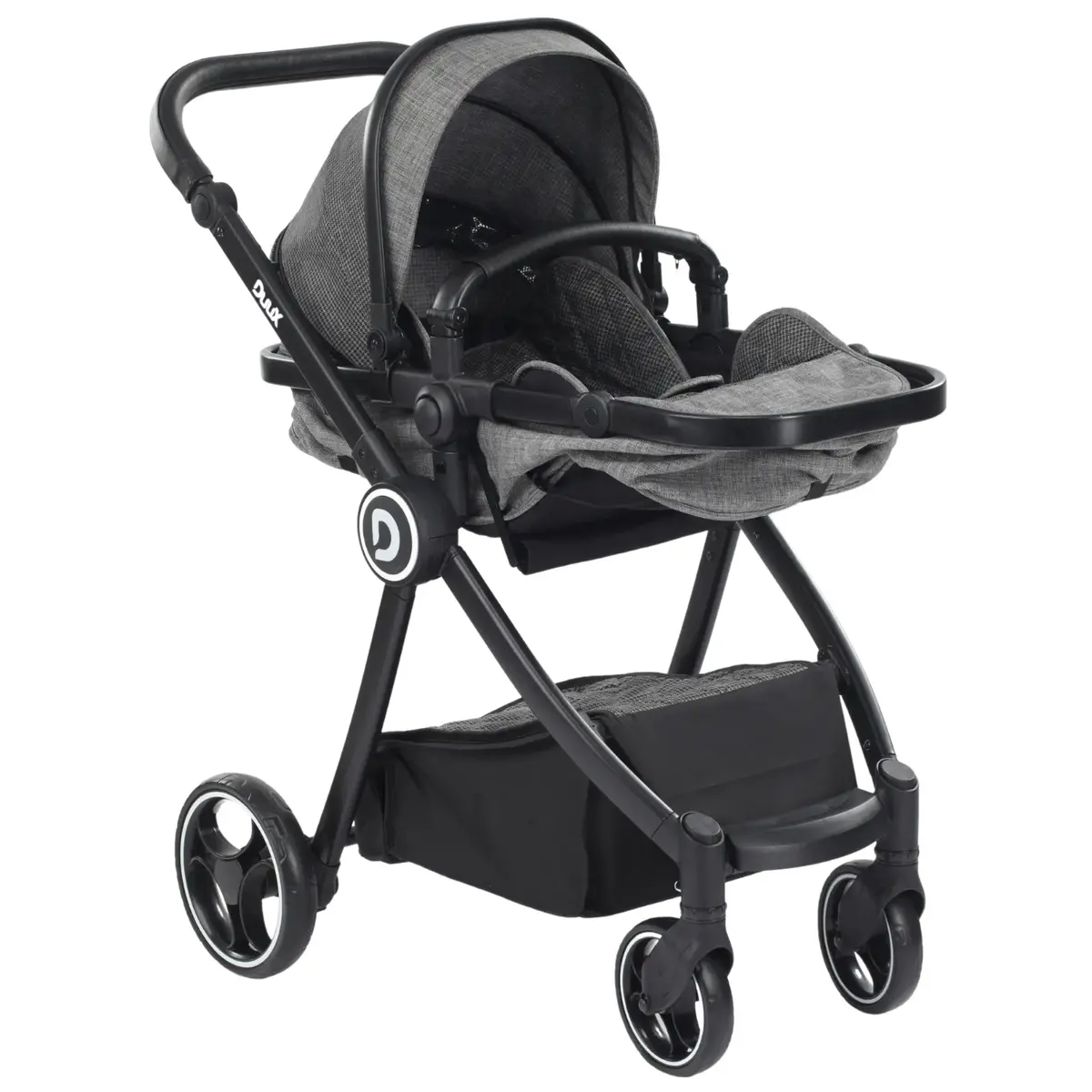 Duux Gator Travel Sistem Bebek Arabası Black