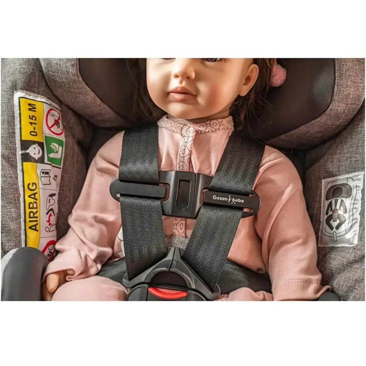 Gezenbebe Bebek Arabası & Oto Koltuğu Güvenlik Tokası Black