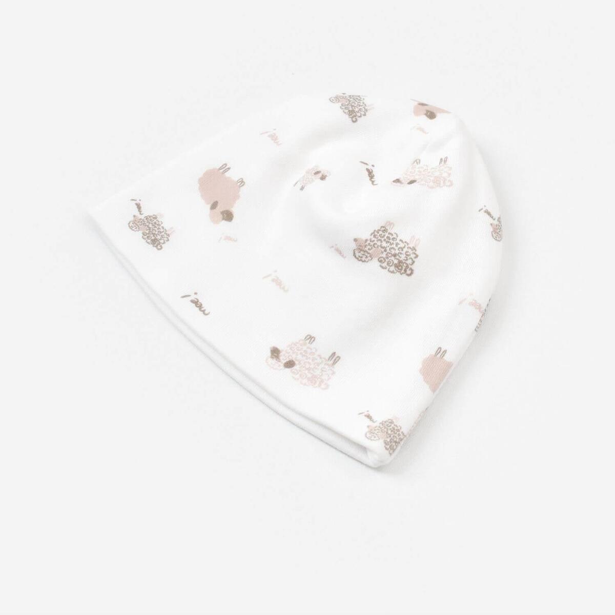 Bibaby Organik Zıbın Takımı Curly Sheep Prematüre Bej