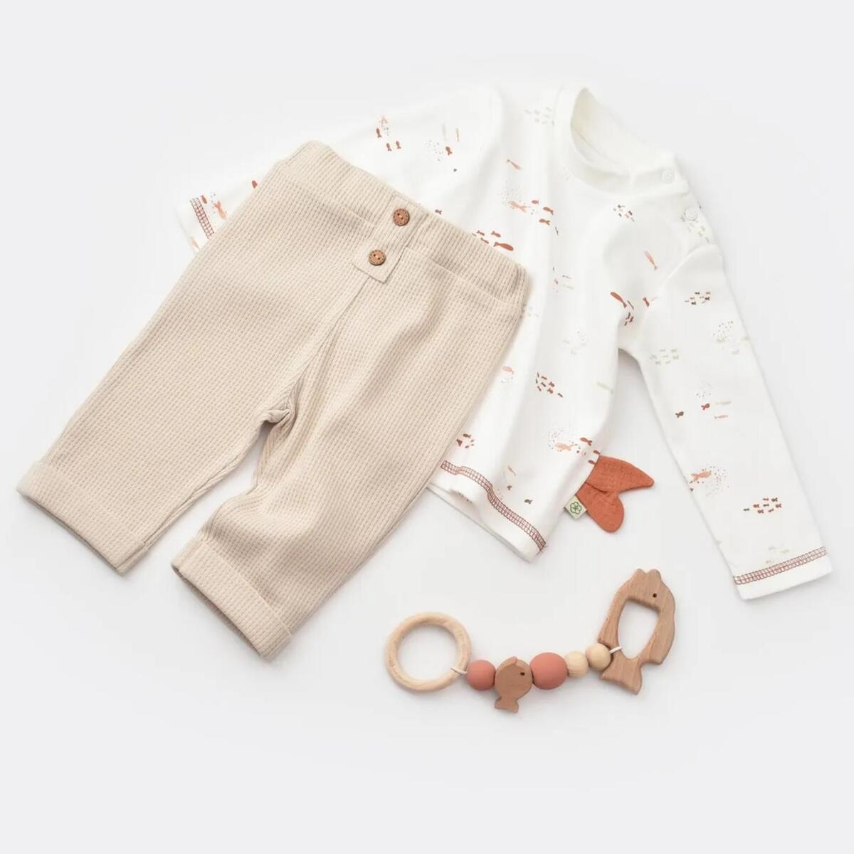 Bibaby Organik 2li Takım Magic Starfish Latte